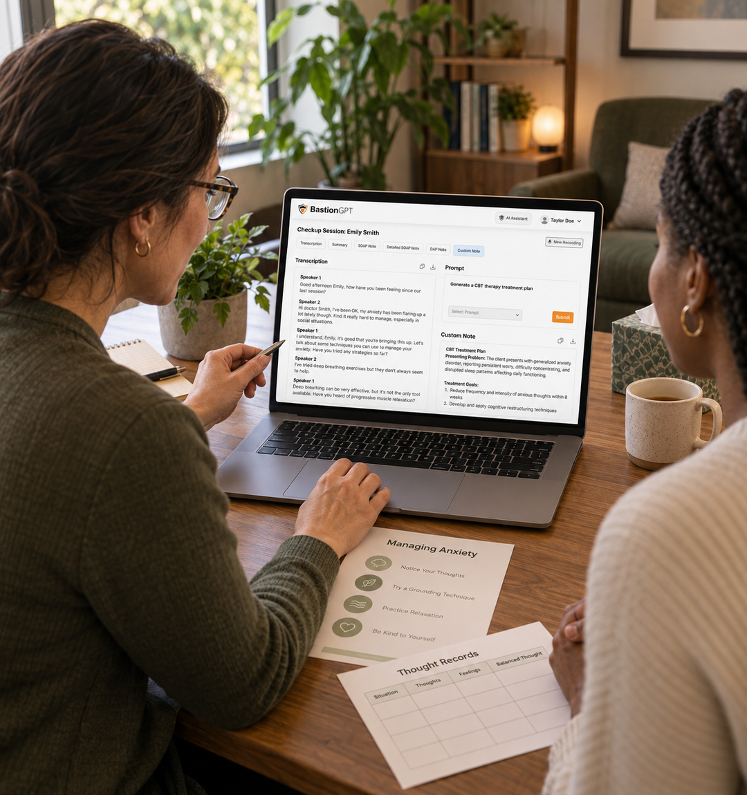 AI Medical Scribes - User Interface