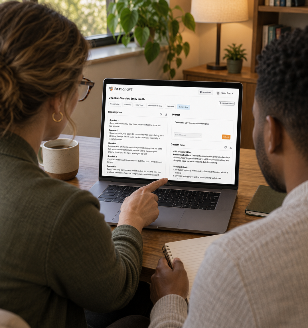 Healthcare provider utilizing AI Medical Scribes for accurate patient records
