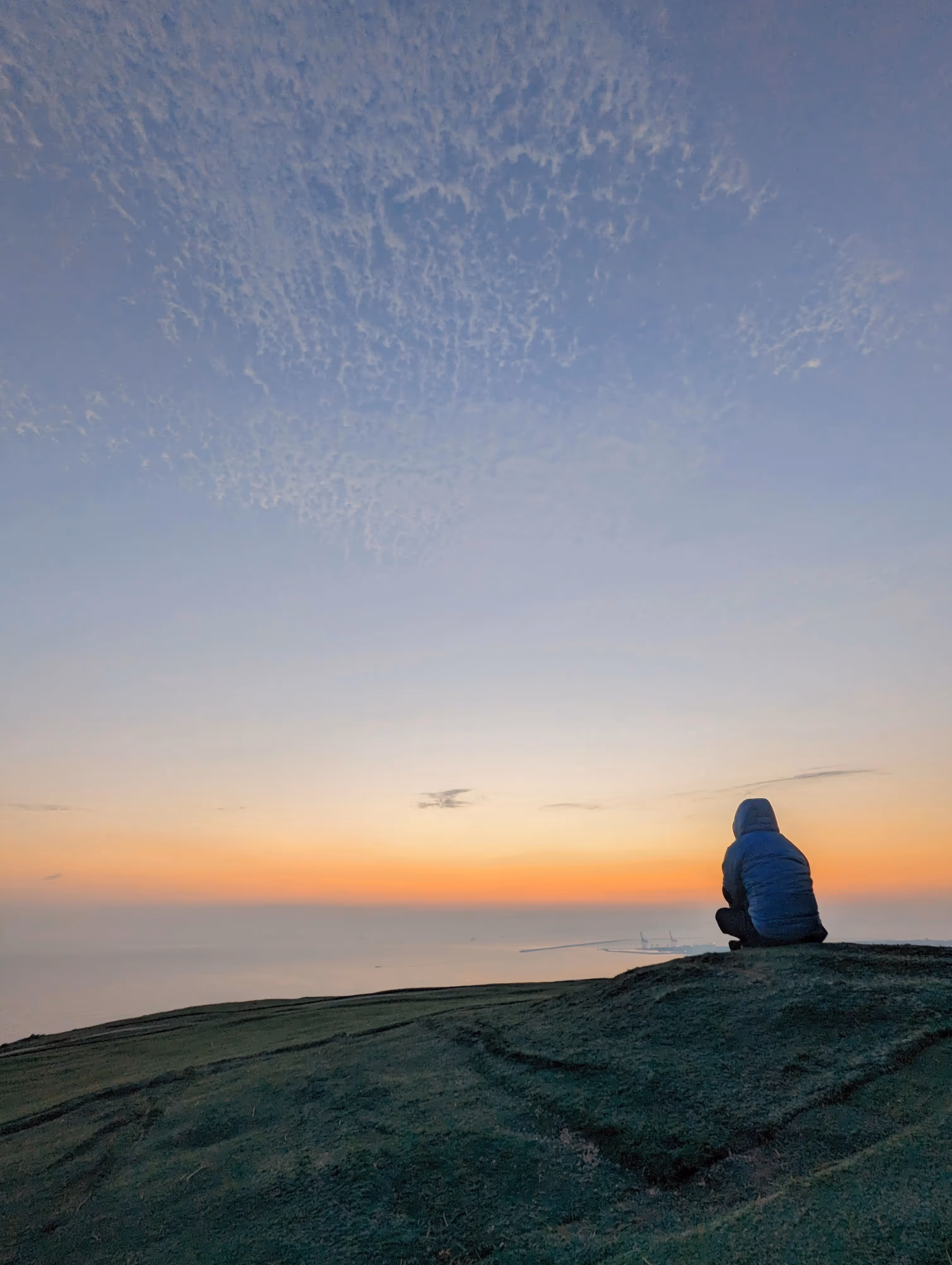 Vue sur la mer depuis le Mont Gonlyun
