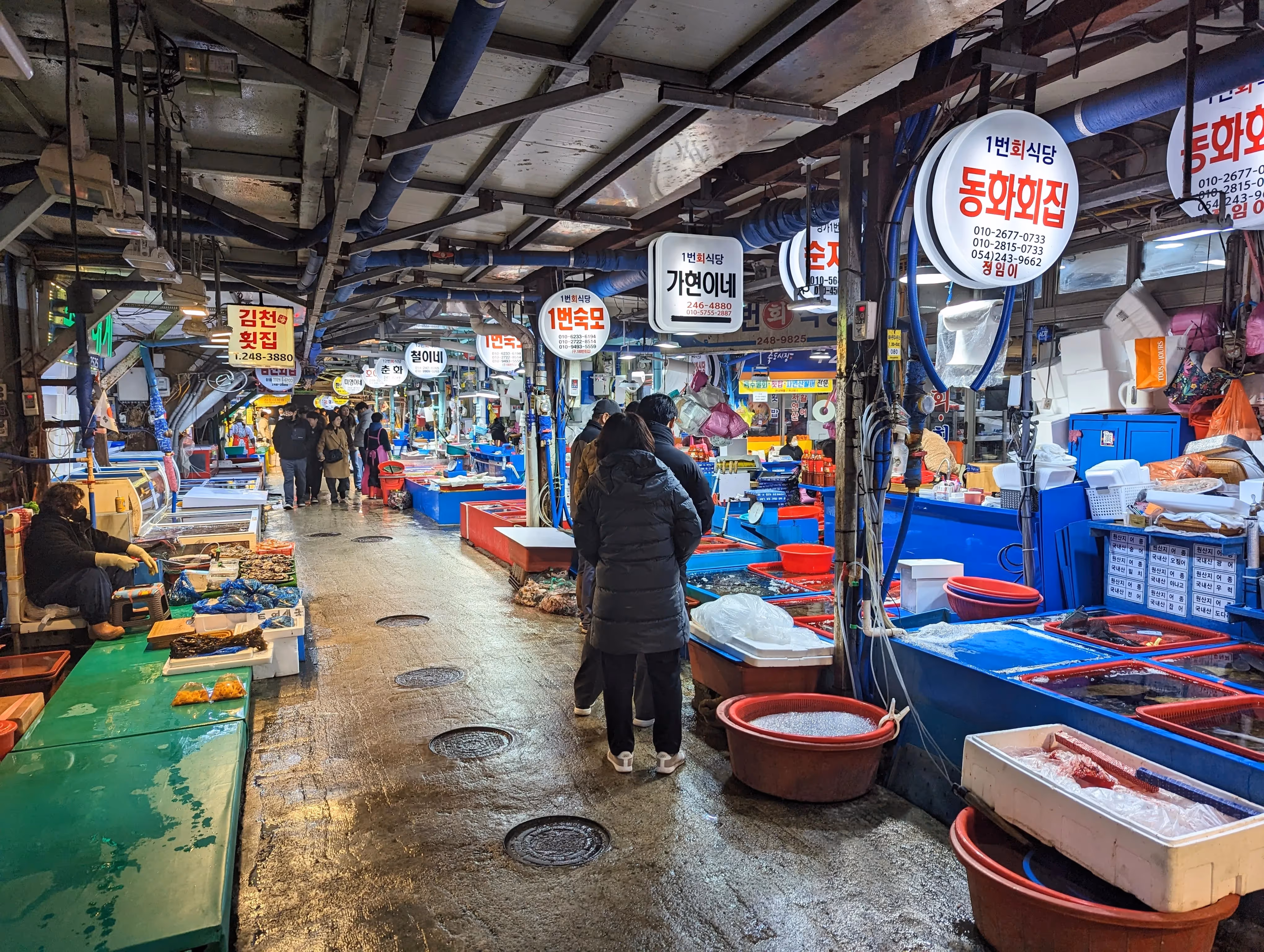 Le marché au poisson Jukdo à Pohang
