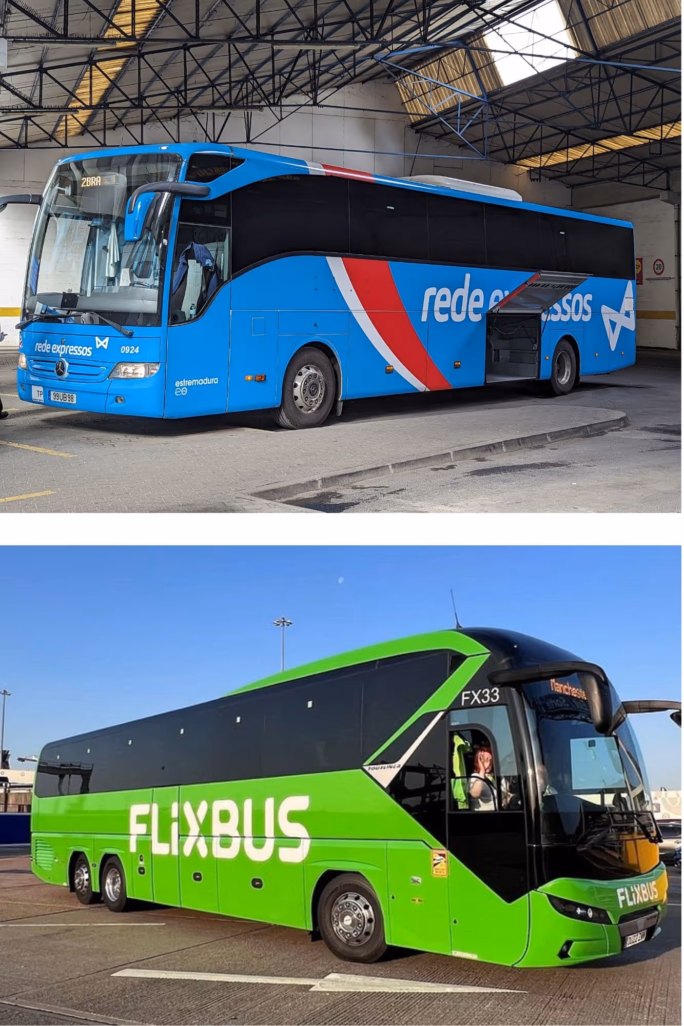 Bus régional Rede Expressos et Flixbus