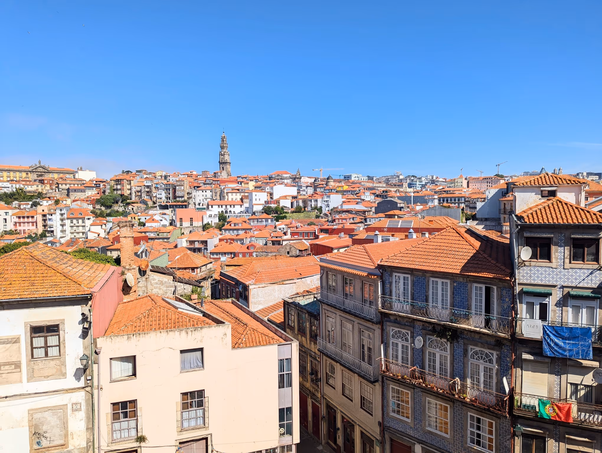 Très belle vue depuis Sé do Porto