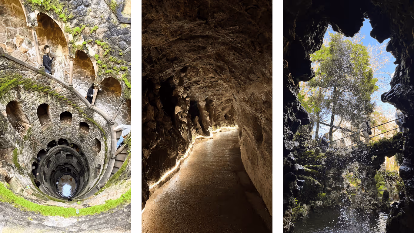 Le Poço Iniciático : son escalier en spirale et sa grotte de labyrinthe