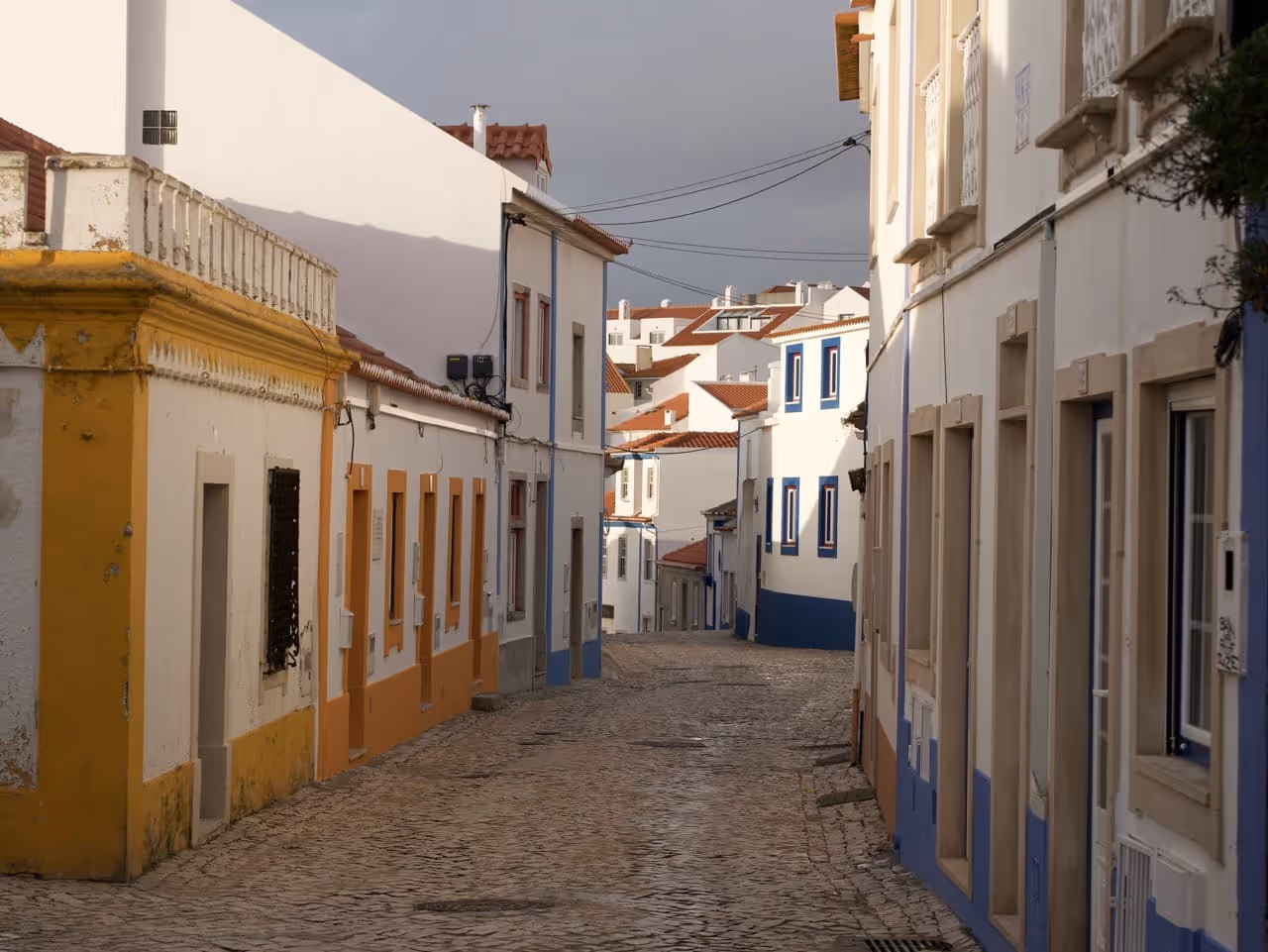 Colorful houses in Ericeira