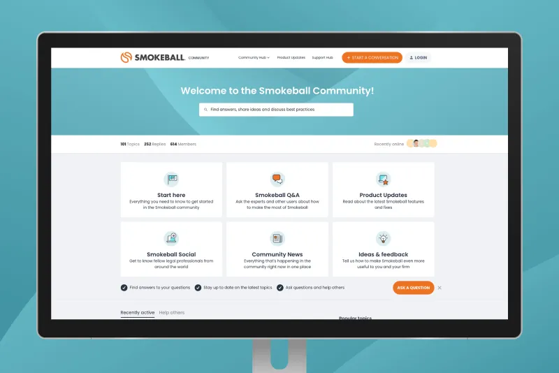 New Smokeball Community Homepage