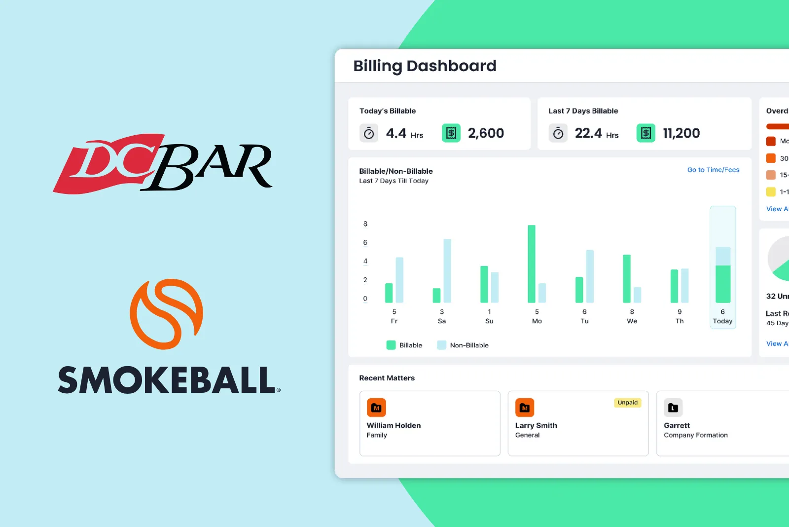 Smokeball Bill now empowers 119,000 D.C. Bar members with trust accounting compliance and billing technology.