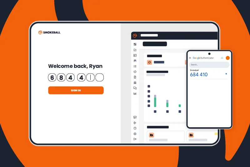 Example of using 2fa to access Smokeball