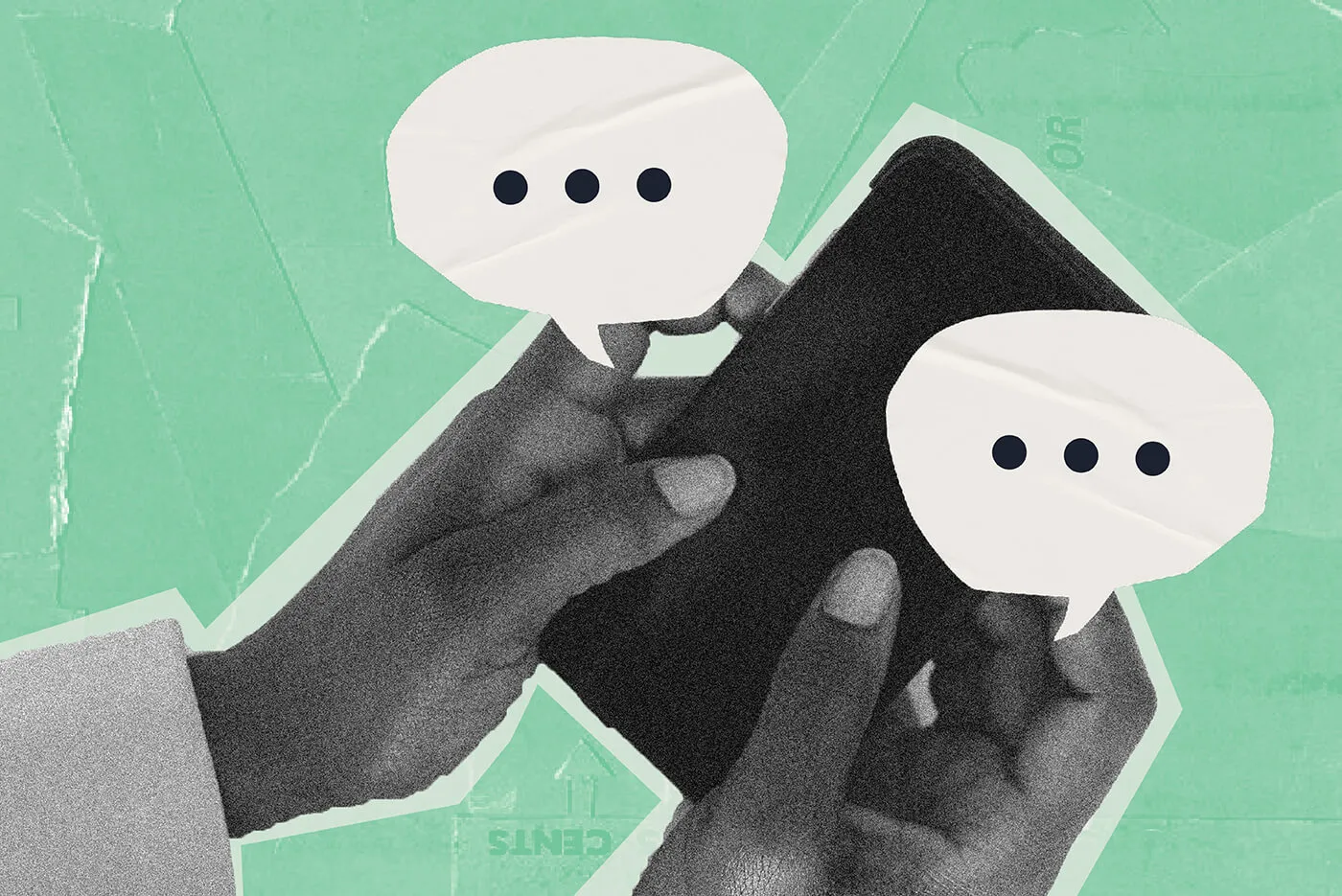 Attorney messaging clients on mobile phone