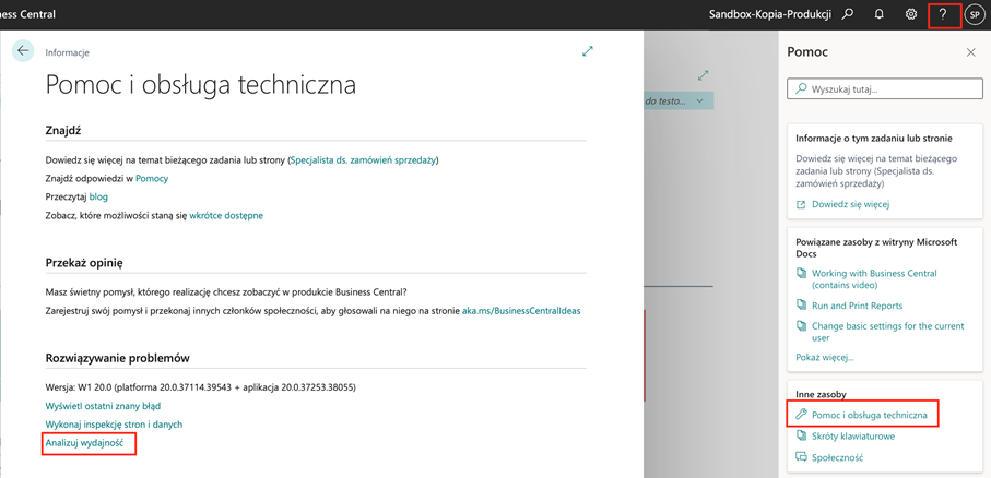 Microsoft Dynamics 365 Business Central: Profiler wydajności