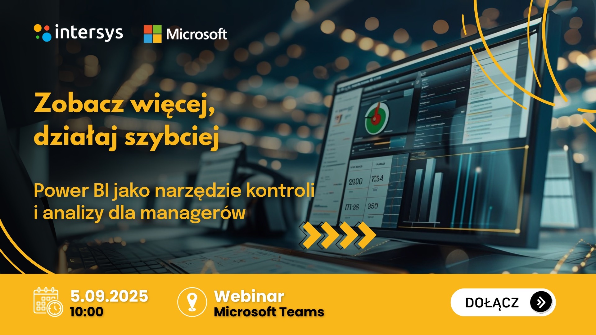 Webinar: Zobacz więcej, działaj szybciej – Power BI jako narzędzie kontroli i analizy dla managerów