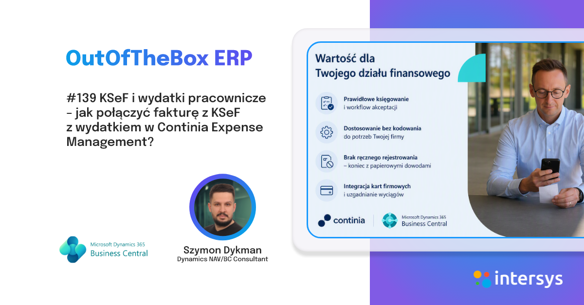 🧾 KSeF i wydatki pracownicze - jak połączyć fakturę z KSeF z wydatkiem w Continia Expense Management?