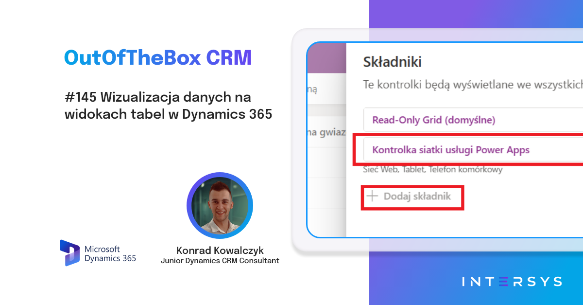 📊 Wizualizacja danych na widokach tabel w Dynamics 365 