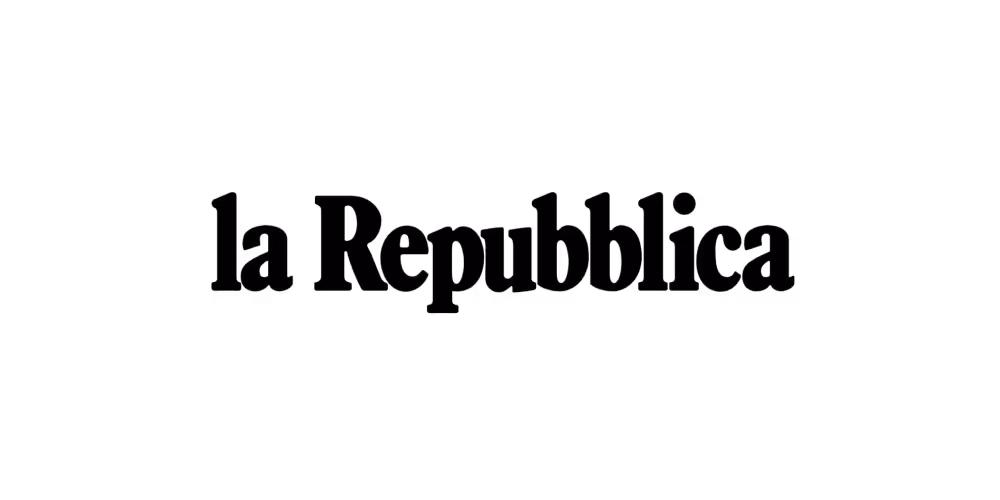 La Repubblica black logo with transparent background