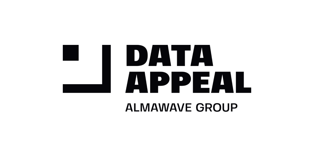 The Data Appeal Company black logo on a transparent background 