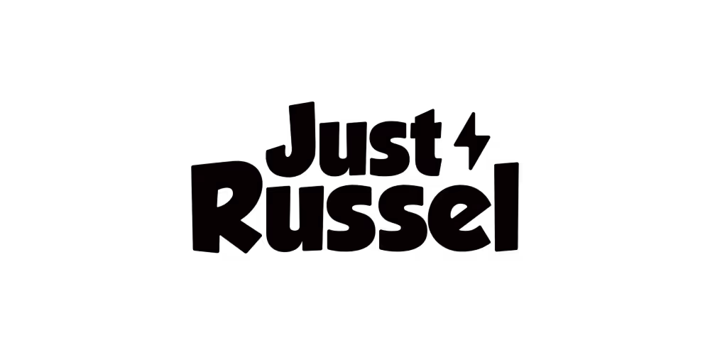 Just Russel logo black with transparent background