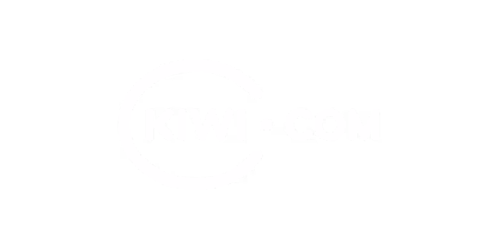 Kiwi.com logo white with transparent background