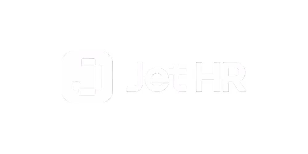 Jet HR logo white with transparent background