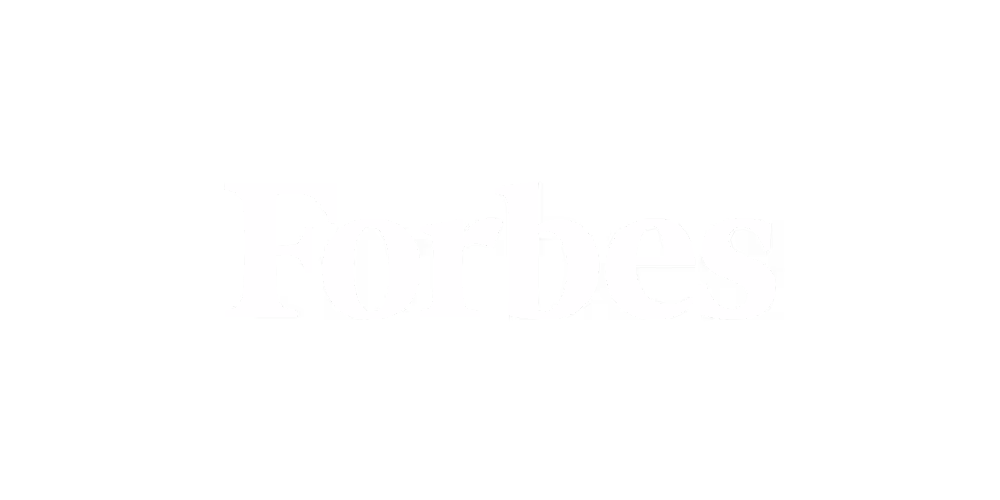 Forbes logo white with transparent background