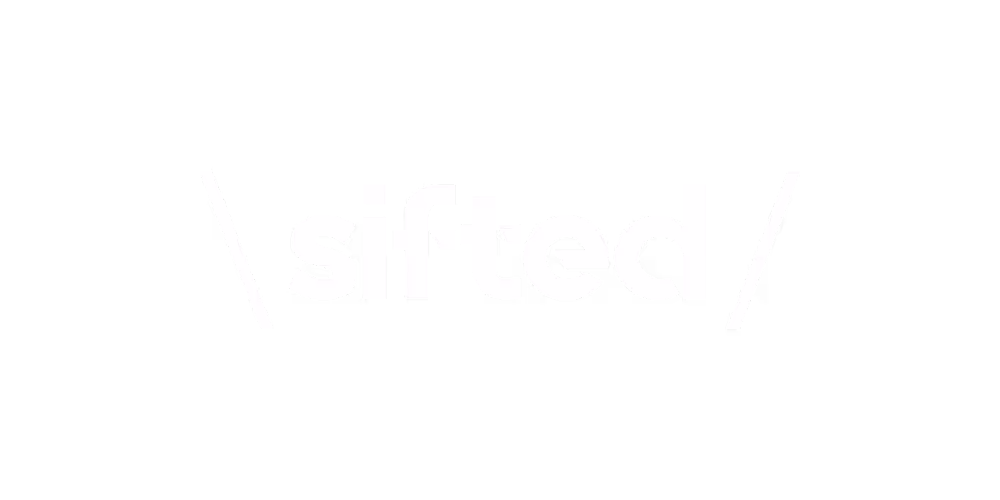 Sifted logo white with transparent background