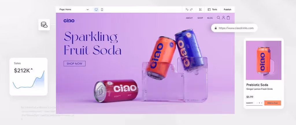 Wix crear página web gratis