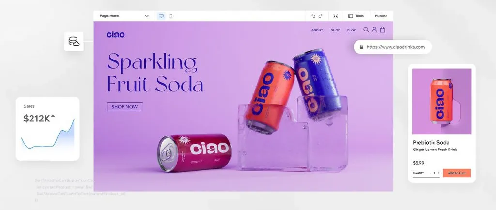 Wix crear página web gratis