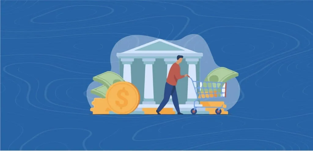 Ilustración de banco