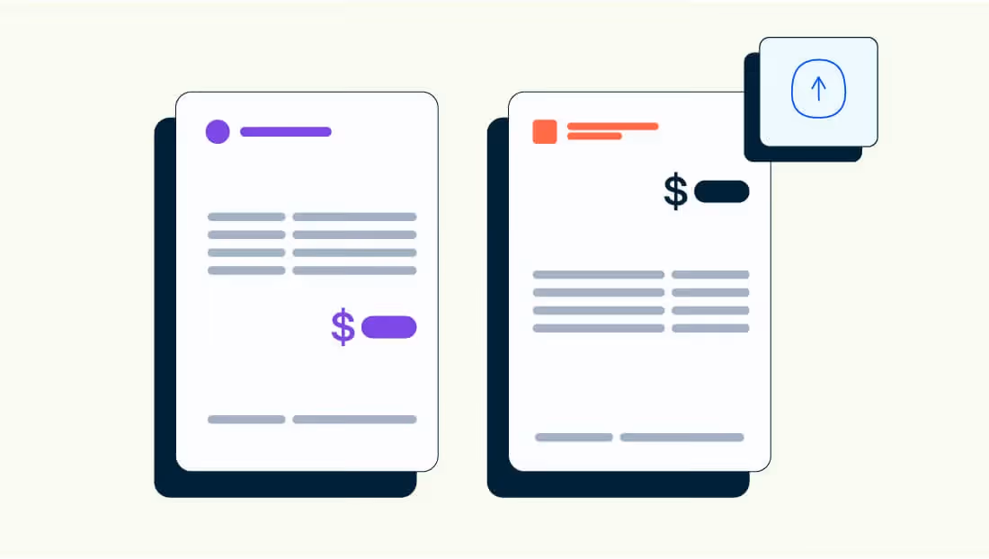 Ilustración que simula el paso de subir tus estados de cuenta de tus tarjetas de crédito.