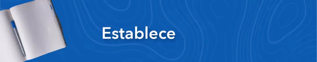 Cuaderno abierto con hojas en blanco dentro de un fondo azul