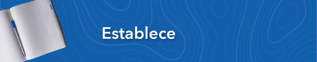 Cuaderno abierto con hojas en blanco dentro de un fondo azul