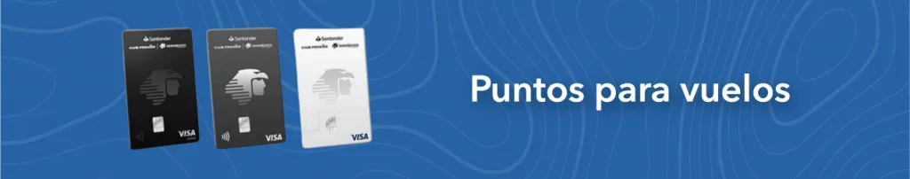 Tarjetas Santander Aeroméxico con puntos para vuelos