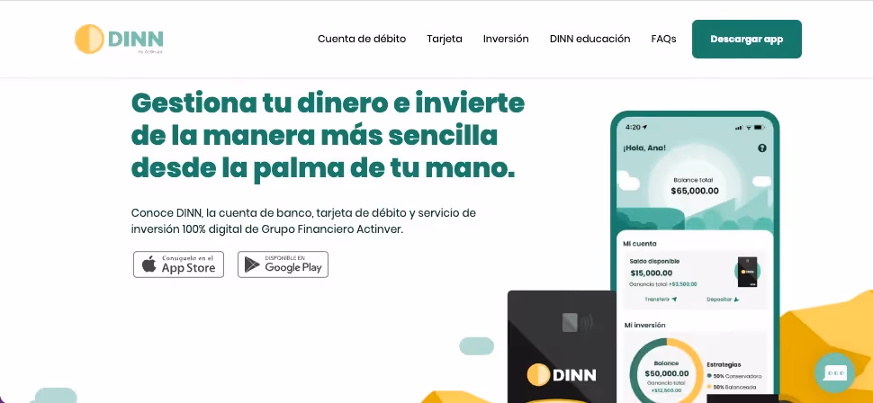 Plataforma de inversión DINN México