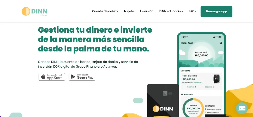 Plataforma de inversión DINN México