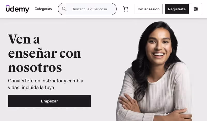 Vende cursos en línea en Udemy