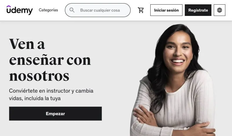 Vende cursos en línea en Udemy
