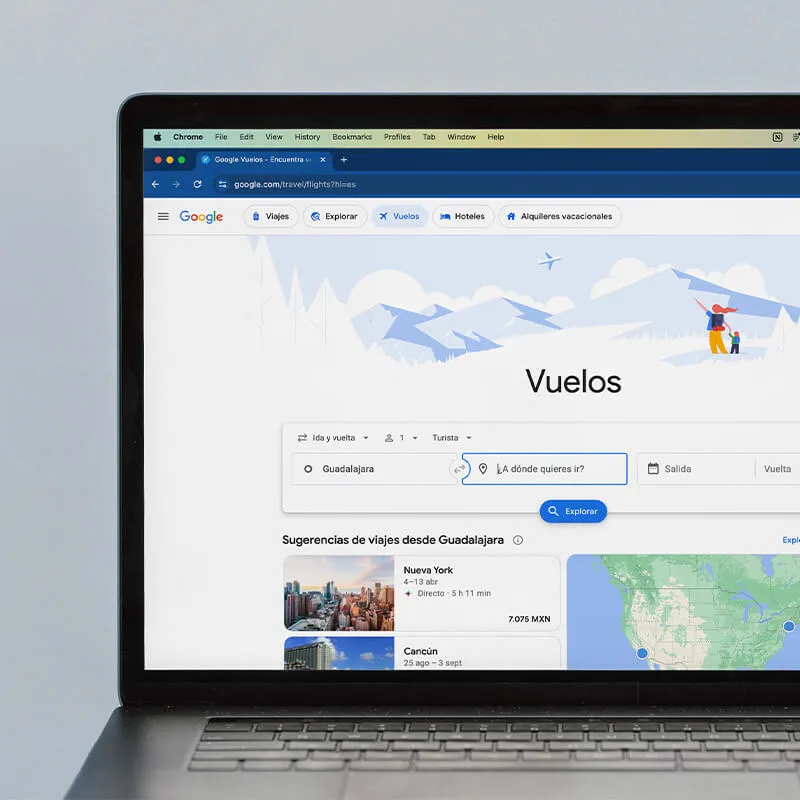 Google Flights: encuentra vuelos baratos y viaja más