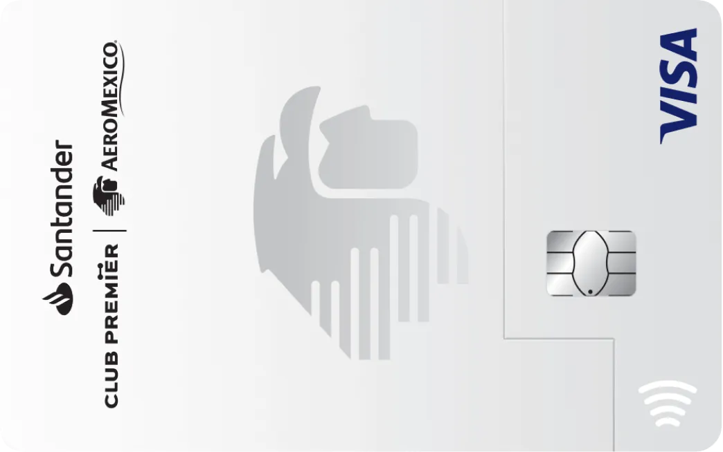 Tarjeta de crédito Aeroméxico blanca