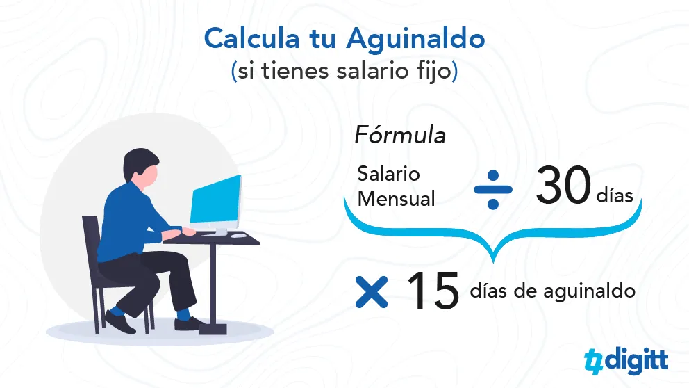 Formula para calcular el aguinaldo que te corresponde por año