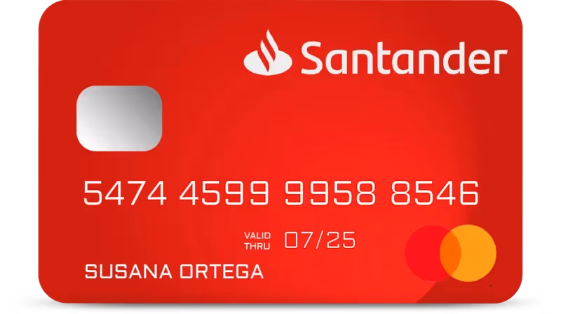 Tarjeta de débito Santander (cuenta básica o de nómina)