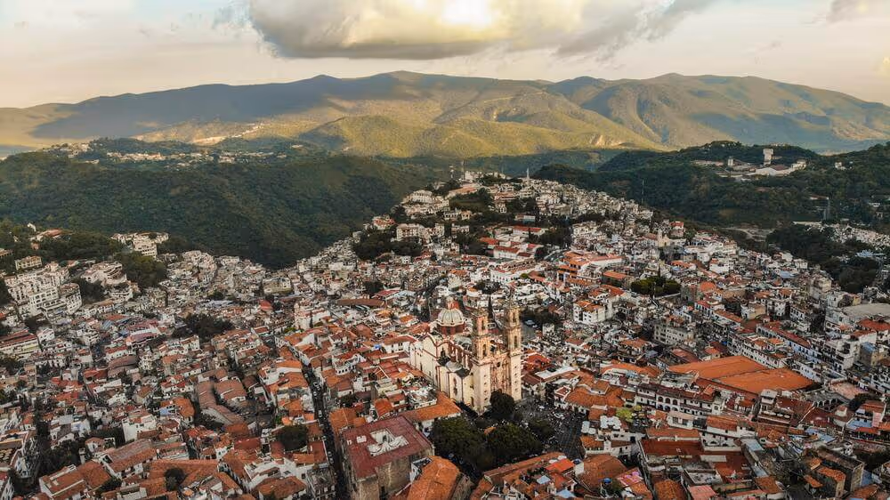 Vista panorámica de pueblo mágico