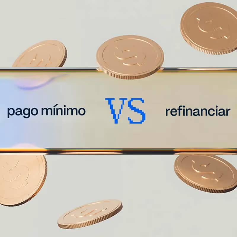 ¿Conviene pagar el mínimo o refinanciar mi tarjeta?