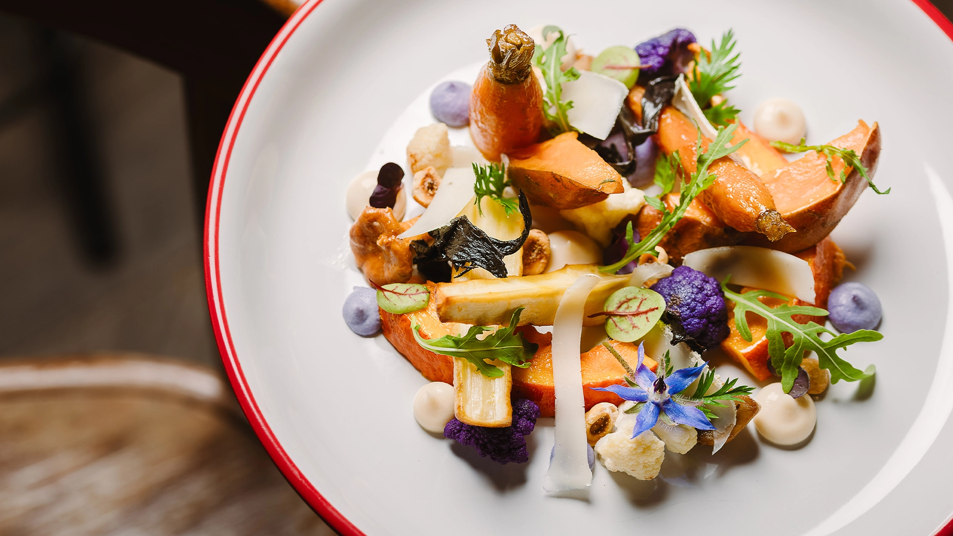 Entrée Frometon Chamonix - Socca de légumes