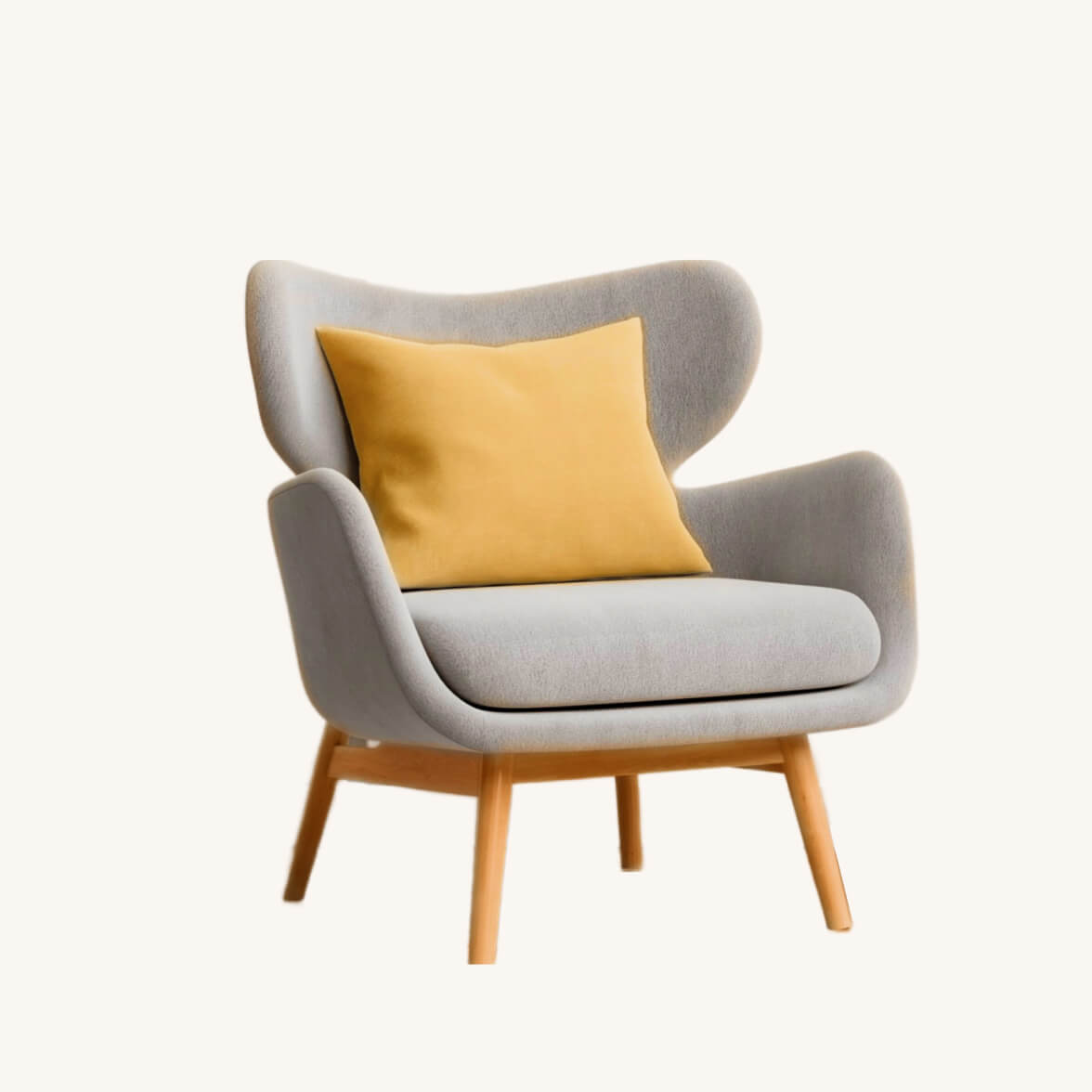 Armchair and pillow