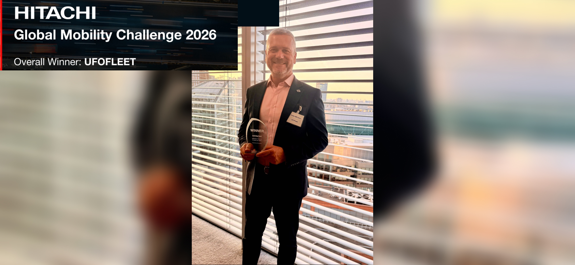 UFOFLEET Wins Hitachi Mobility Startup Challenge 2026