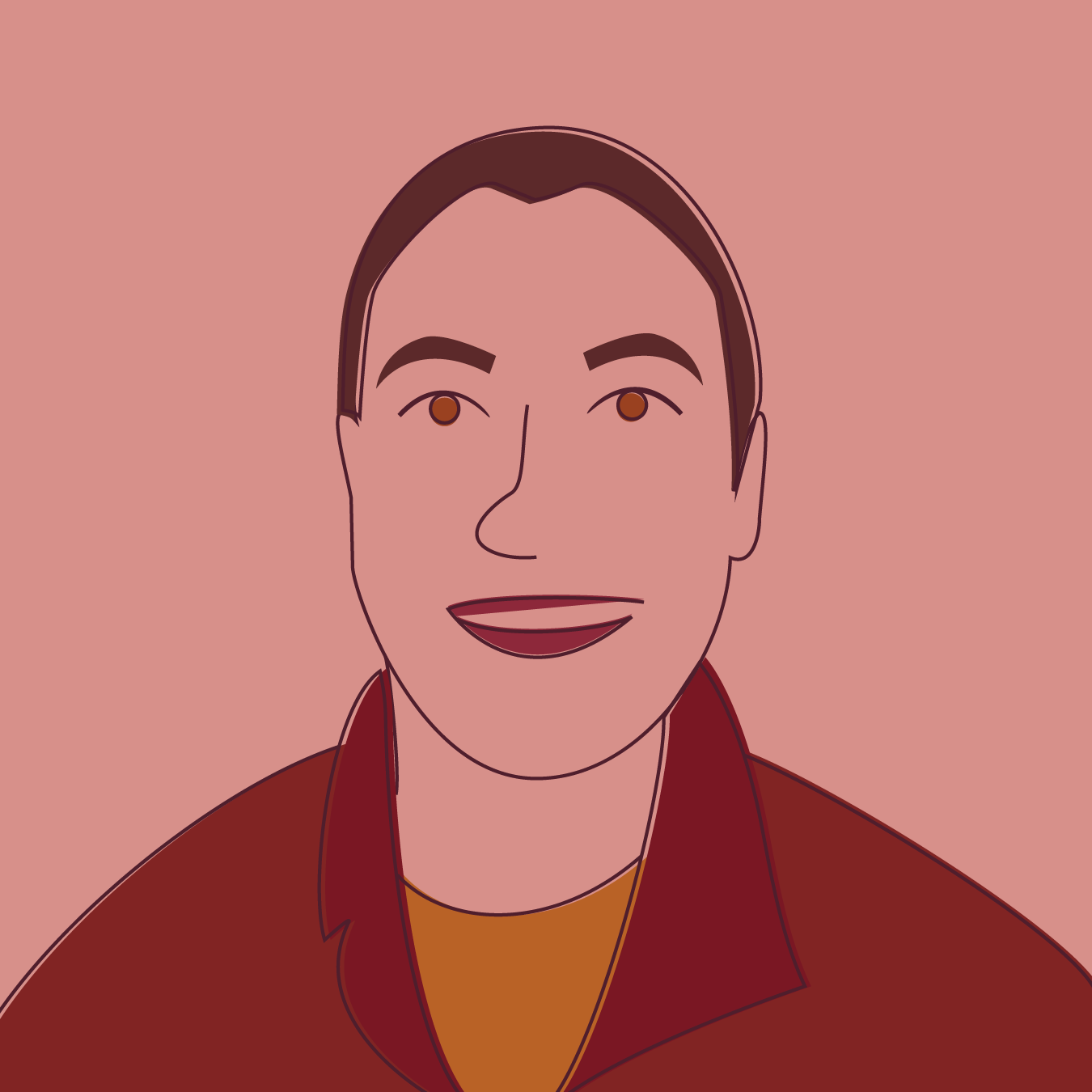 Illustrated portrait of Noah Klein-Markman