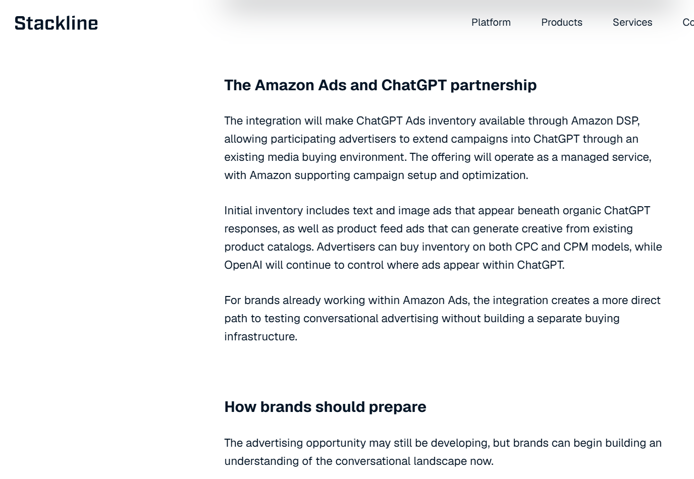 Amazon DSP와 ChatGPT Ads 연동 방식 안내