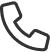 Black telephone handset icon.
