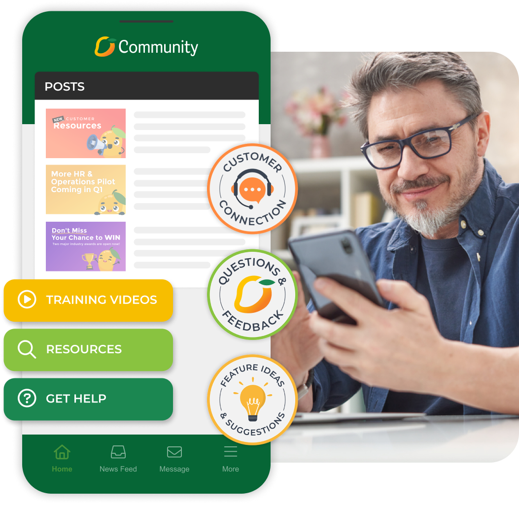 MangoApps Community Portal for customer support and engagement