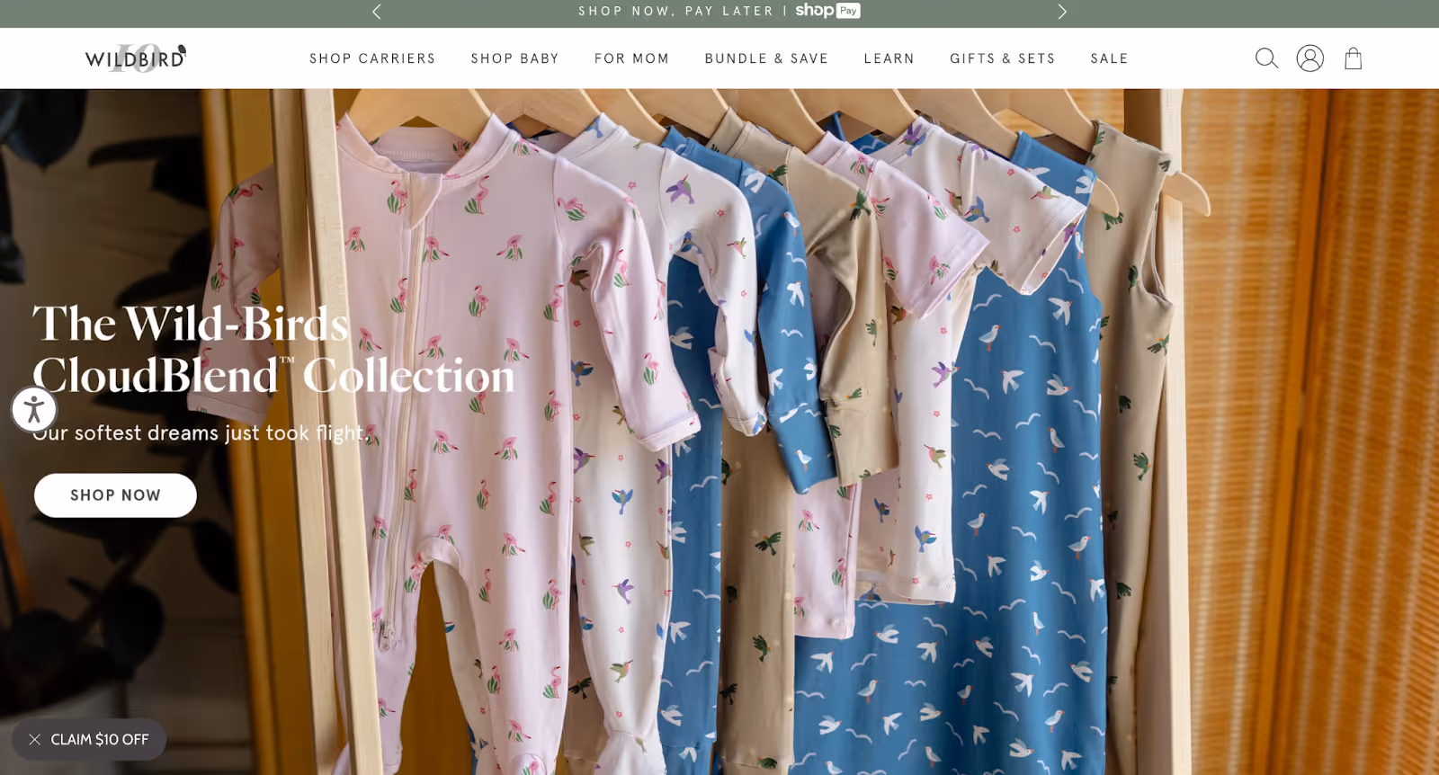 Wildbird landing page