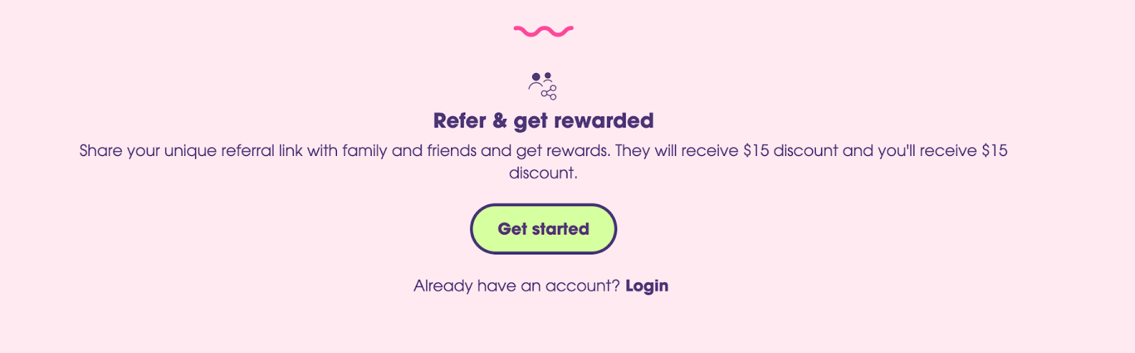 Obvi's referral program on Shopify