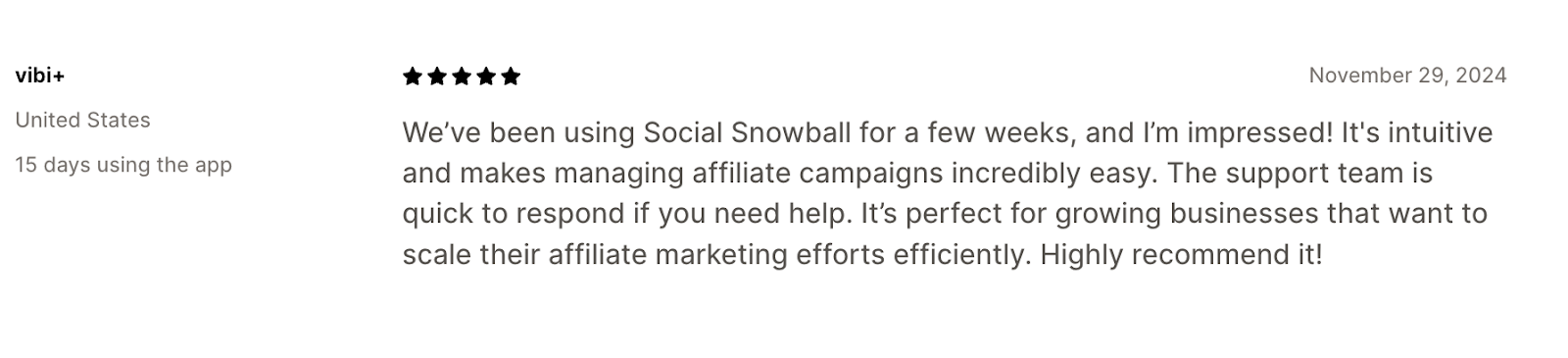 Shopify affiliate app Social Snowball review